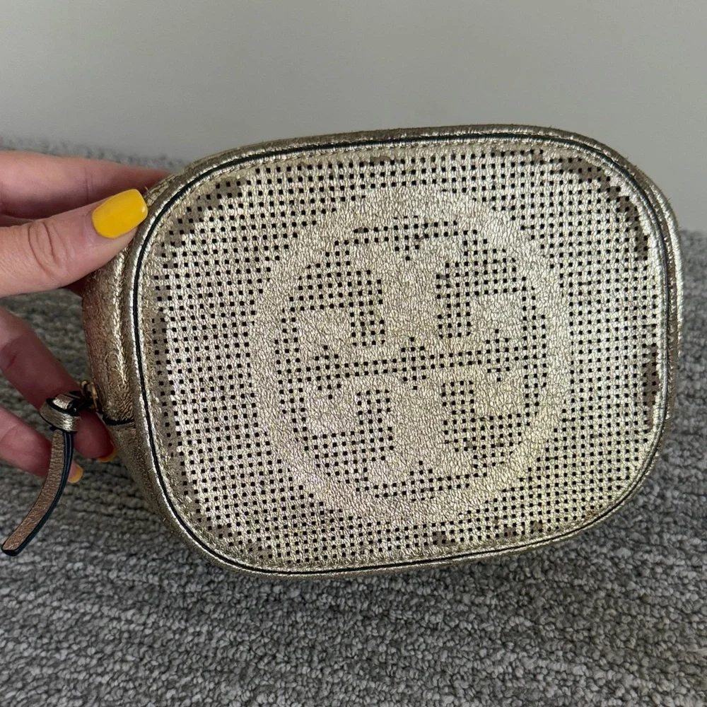 Tory Burch Metallic Gold Pouch